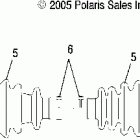 R06RD68AA RANGER XP 4x4 700 Drive shaft, rear, lh, rh