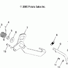 R06RD68AA RANGER XP 4x4 700 Park brake pedal