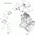 R06RF68AA RANGER 6x6 EFI 700 Throttle body mounting
