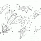 XC 450 EFI RED Front body assembly