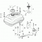 ATV 150 UTILITY WHITE Топливный бак