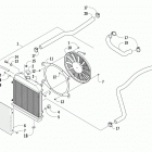 ATV ALTERRA 700 MUD PRO LTD EPS GRAY Охлаждение