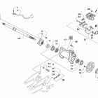 ATV 150 UTILITY WHITE Rear axle and brake assembly