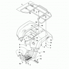 ALTERRA VLX 700 EPS CAMO Задний багажник ,крыло и подножки