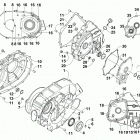 XC 450 EFI RED Clutch  /  drive belt  /  magneto cover assembly