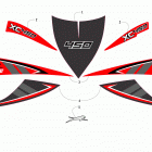 XC 450 EFI RED Наклейки