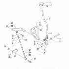ATV ALTERRA 300 RED Рычаг переключения