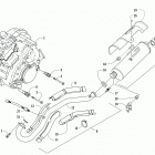 ATV ALTERRA 700 MUD PRO LTD EPS GRAY Двигатель и глушитель