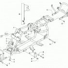 ATV ALTERRA 90 WHITE Frame and related parts assembly