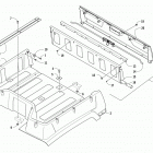 ALTERRA TBX 700 EPS BLACK Cargo box and tailgate assembly