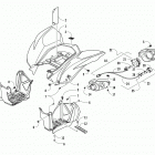 XC 450 EFI RED Rear body and taillight assembly