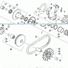 ATV ALTERRA 300 RED Сцепление