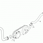 ATV ALTERRA 300 RED Case  /  belt cooling assembly
