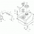 ATV ALTERRA 300 RED Топливный бак