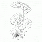 ALTERRA VLX 700 EPS BLACK Задний багажник ,крыло и подножки