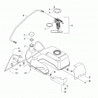 ALTERRA VLX 700 BLACK Топливный бак