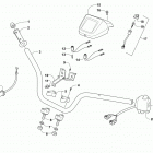 ATV ALTERRA 90 WHITE Handlebar and control assembly