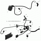 001 - Outlander 6X6 - 650 EFI - International 10- engine harness and electronic module  - v2