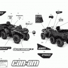 001 - Outlander 6X6 - 450 EFI - T3 09- decals outlander 6x6 - 450 efi