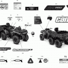 004 - Outlander MAX 6X6 - 450 EFI - T3 09- decals outlander max - 6x6 - pro nordic