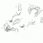 002 - Renegade 1000 EFI - T3 09- fender and central panel kit renegade - package xxc