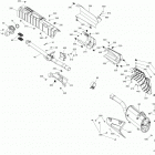 Outlander T3 650 EFI 01- exhaust