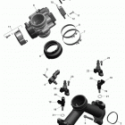 Outlander 6X6 - 1000 EFI 02- air intake manifold and throttle body - 1000 efi