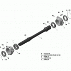 Outlander T3 1000 EFI 08- drive shaft new t3