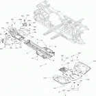 Outlander 850 EFI 09- body and accessories g2 under body parts - package h...