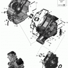 2- Outlander 6X6 - 1000 EFI 01- crankcase - 1000 efi