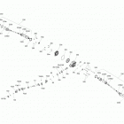 Outlander 850 EFI 08- drive system, rear outlander g2 package xmr 850-1000