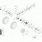 Renegade T3 650 EFI 07- drive, front