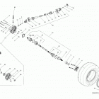 1- Outlander 6X6 - 650 EFI Привод задний