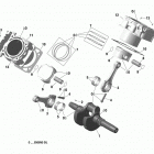 Outlander T3 1000 EFI 01- crankshaft, piston and cylinder new t3