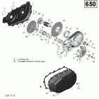 1- Outlander 6X6 - 650 EFI 05- transmission - 650 efi