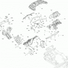 Outlander 850 EFI 09- body and accessories g2 front body parts - package h...