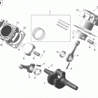 2- Outlander 6X6 - 1000 EFI 01- crankshaft, piston and cylinder - 1000 efi