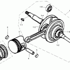 DS 90 Коленвал и поршни