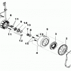 DS 250 03- magneto cover and water pump