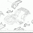 7- Outlander MAX 850 EFI 09- fender and central panel kit g2 outlander - break up...