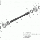 1- Outlander 6X6 - 650 EFI 08- drive shaft - 650 efi