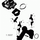 Outlander T3 650 EFI Коллектор воздухозаборника и корпус дросселя