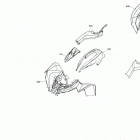 Renegade 570 EFI 09- fender and central panel kit renegade