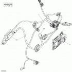 1- Outlander 450 EFI 10- engine harness and electronic module - 450 efi