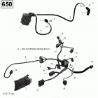 Outlander 650 EFI (Including T3 old EU Regulation - Built before Nov 2017) MY 10- engine harness and electronic module - 650 efi (pack...