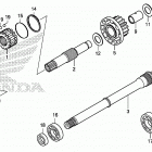 TRX500FA5 Вал ведущий