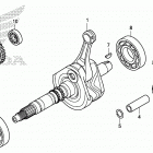 SXS500M Коленчатый вал и поршни