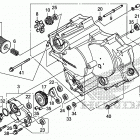 TRX500FM2 Передняя крышка картера