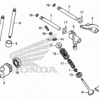 TRX250X Распределительный вал и клапана