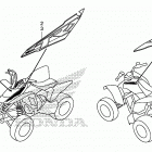 TRX250X Наклейки